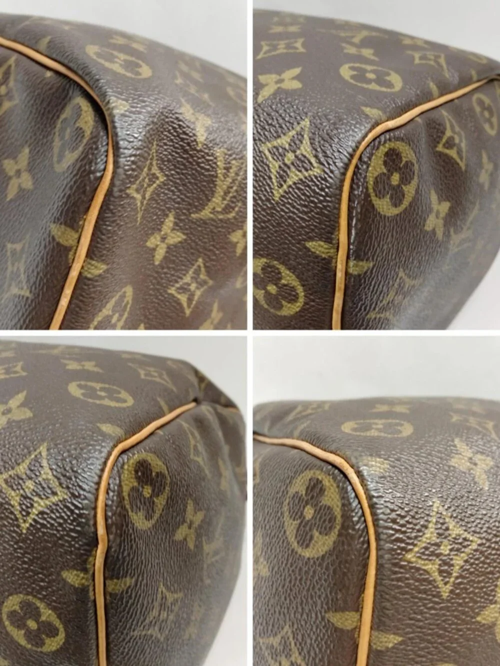 Authentic Louis Vuitton Speedy 35 Monogram Canvas Vintage Brown Top Handle